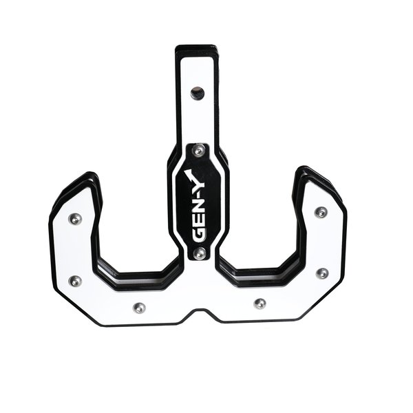 Gen-Y Hitch Hulk 2.0 16K Tow Hook 2 Shank Black/White GH-0069-W